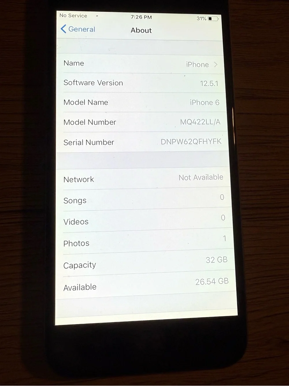 Apple iPhone 6 32GB Black - Works Great - 99% Battery Health
